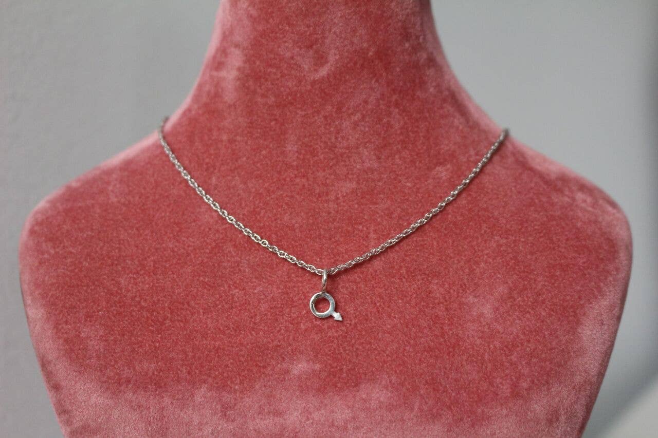 Sofia Ramsay - Wholesale Pendant/Charm Necklace - Planet Symbol Dainty Charm Necklaces in Sterling Silver3