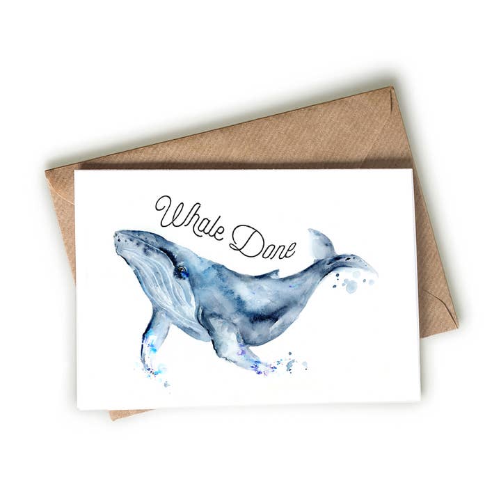 Easy Sunday Club - Wholesale Congratulations Card - Whale Done Card0