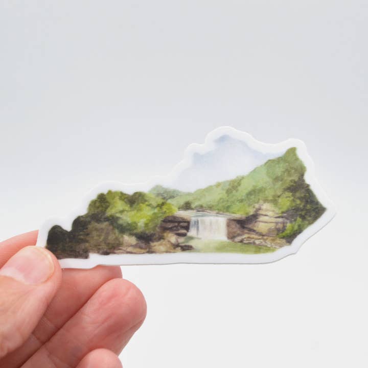 Autocollant aventure en vinyle Kentucky State (mini) pour la vente par Rachel Alvarez Art