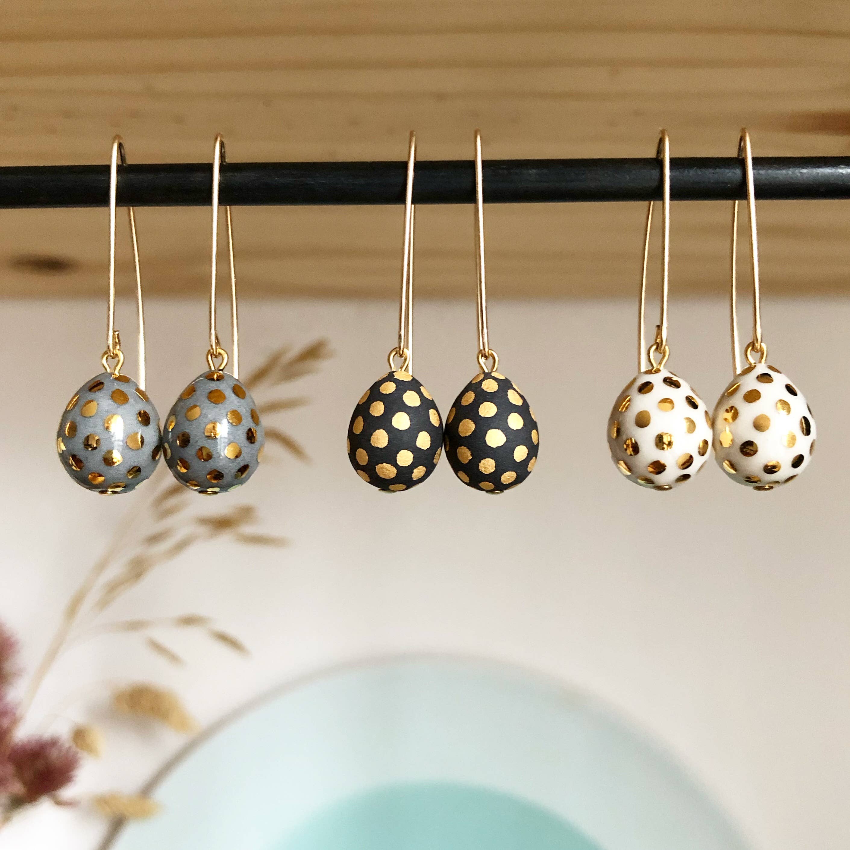 Mier Luo - Wholesale Dangle Earrings - Ladybug Teardrop Earrings0