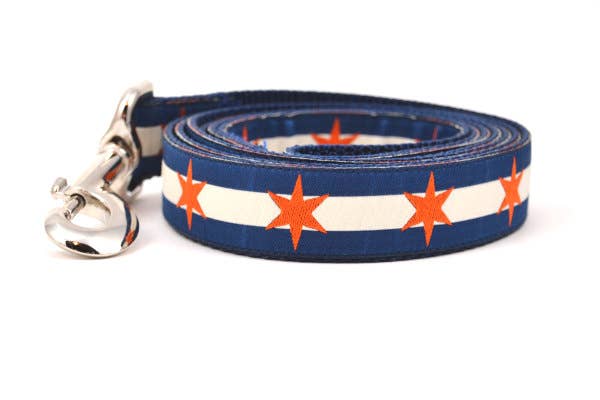 six point pet - Vente Collier – chien - Six Points Étoiles - Marine & Orange4