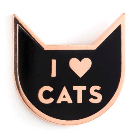 Ich liebe Katzen Emaille Pin für den Großhandel von These Are Things