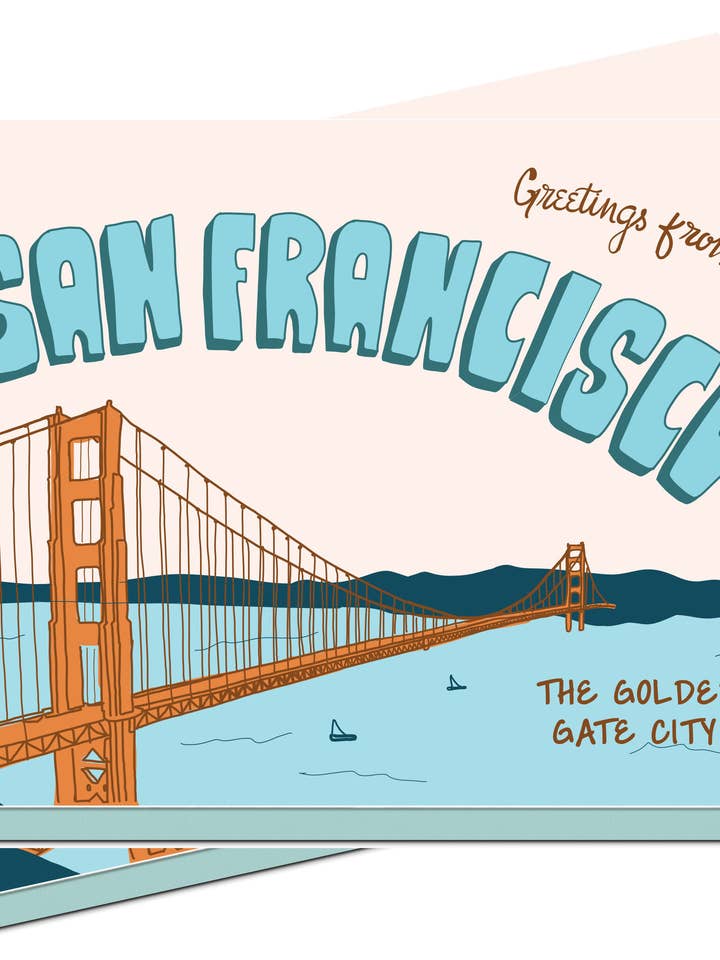 Gruß-Set von San Francisco für den Großhandel von Violet Press