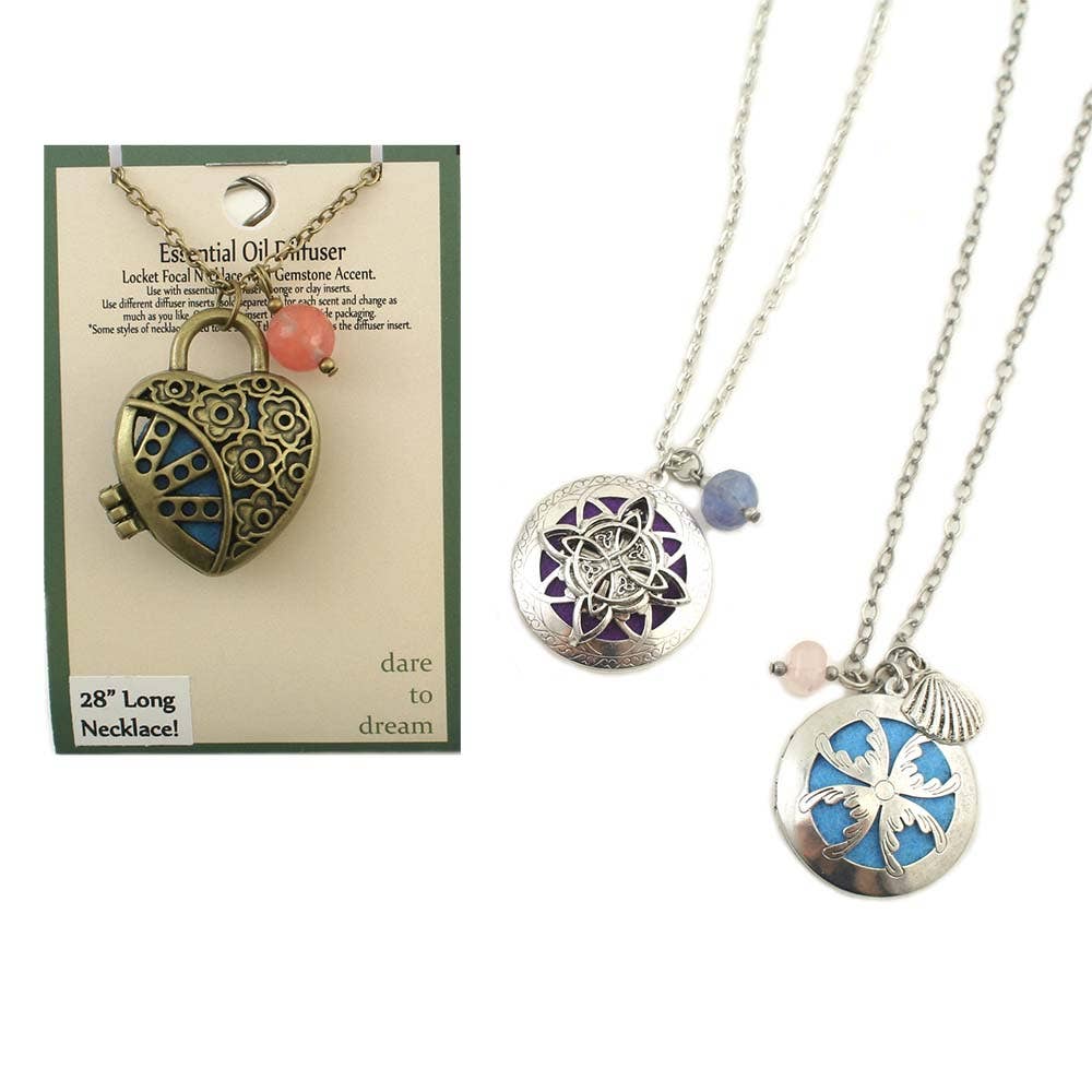 AAOTE - Wholesale Aromatherapy Necklace - Valentine Gift Aromatherapy Diffuser Locket on long chain2