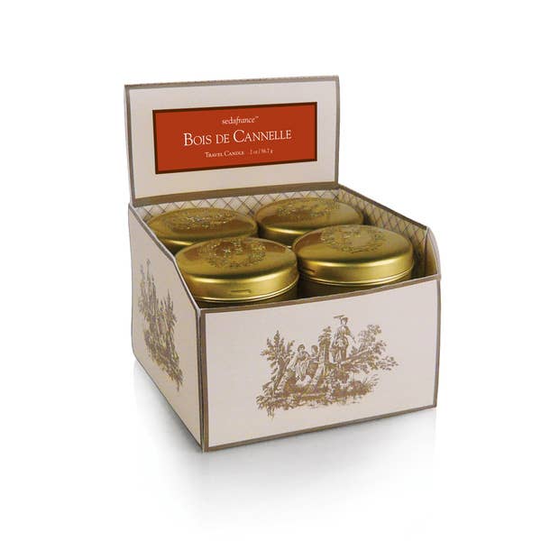 Seda France Candles - Wholesale Travel Candles - Bois de Cannelle Travel Tin Candle