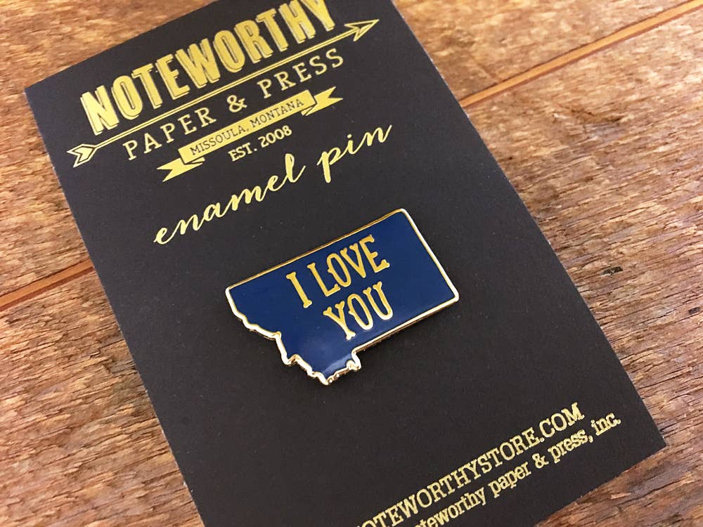 Noteworthy Paper & Press - Wholesale Lapel Pin/Button - Montana Enamel Pin4