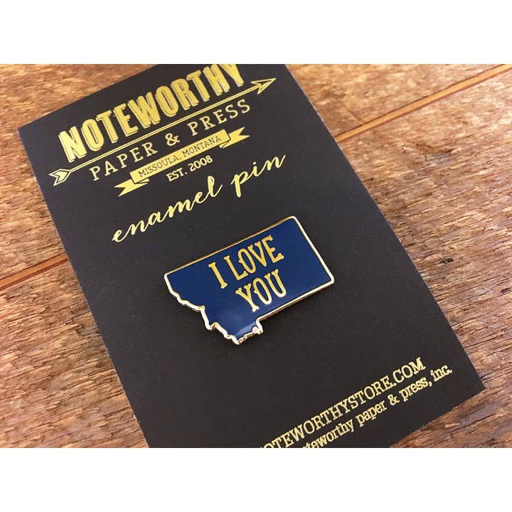 Noteworthy Paper & Press - Wholesale Lapel Pin/Button - Montana Enamel Pin4