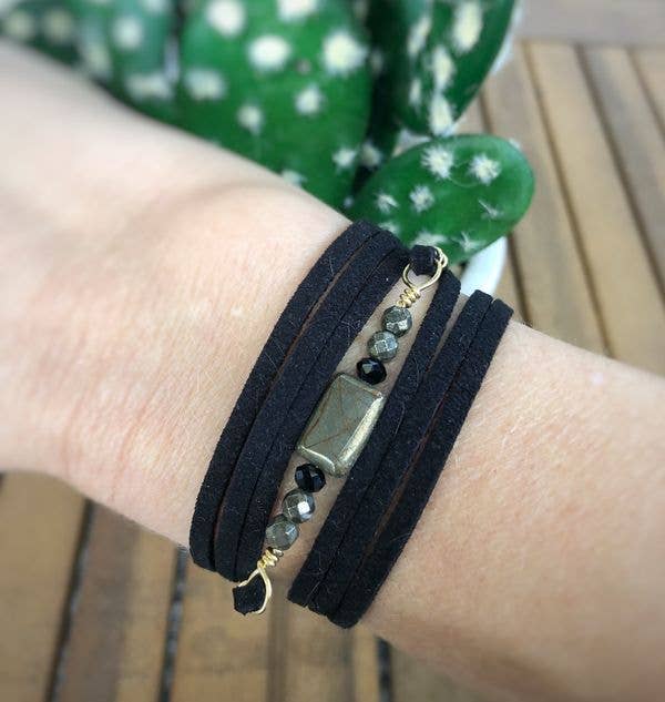 Fearless Memories Jewelry - Wholesale Woven Necklace - The Journey Leather Wrap2