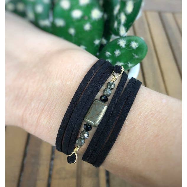 Fearless Memories Jewelry - Wholesale Woven Necklace - The Journey Leather Wrap2