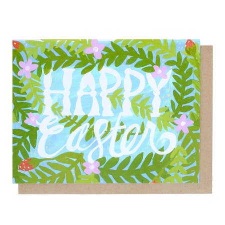 Thimblepress - Wholesale Easter Card - Happy Easter Palm Single Card