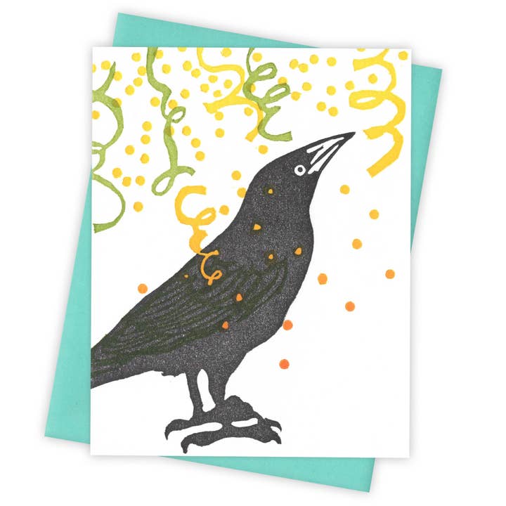 Confetti Grackle Card for wholesale by Burdock & Bramble