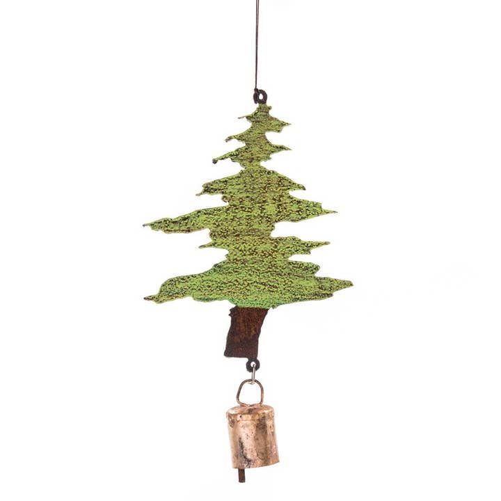 Tree Bell Lodge Mobile Wind Chime ornament wandbord recyclen voor wholesale door Whimsies