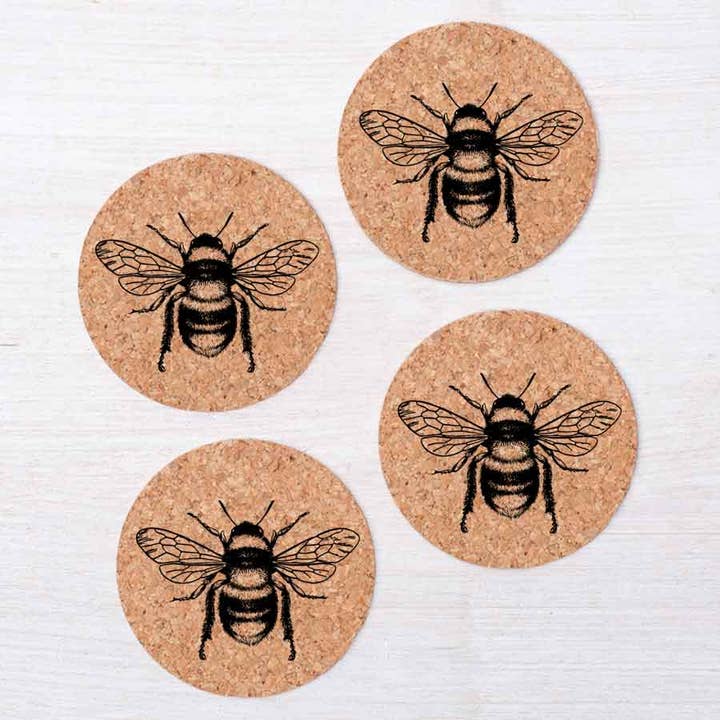 Counter Couture – Großhandel Untersetzer – Bee Kork Untersetzer