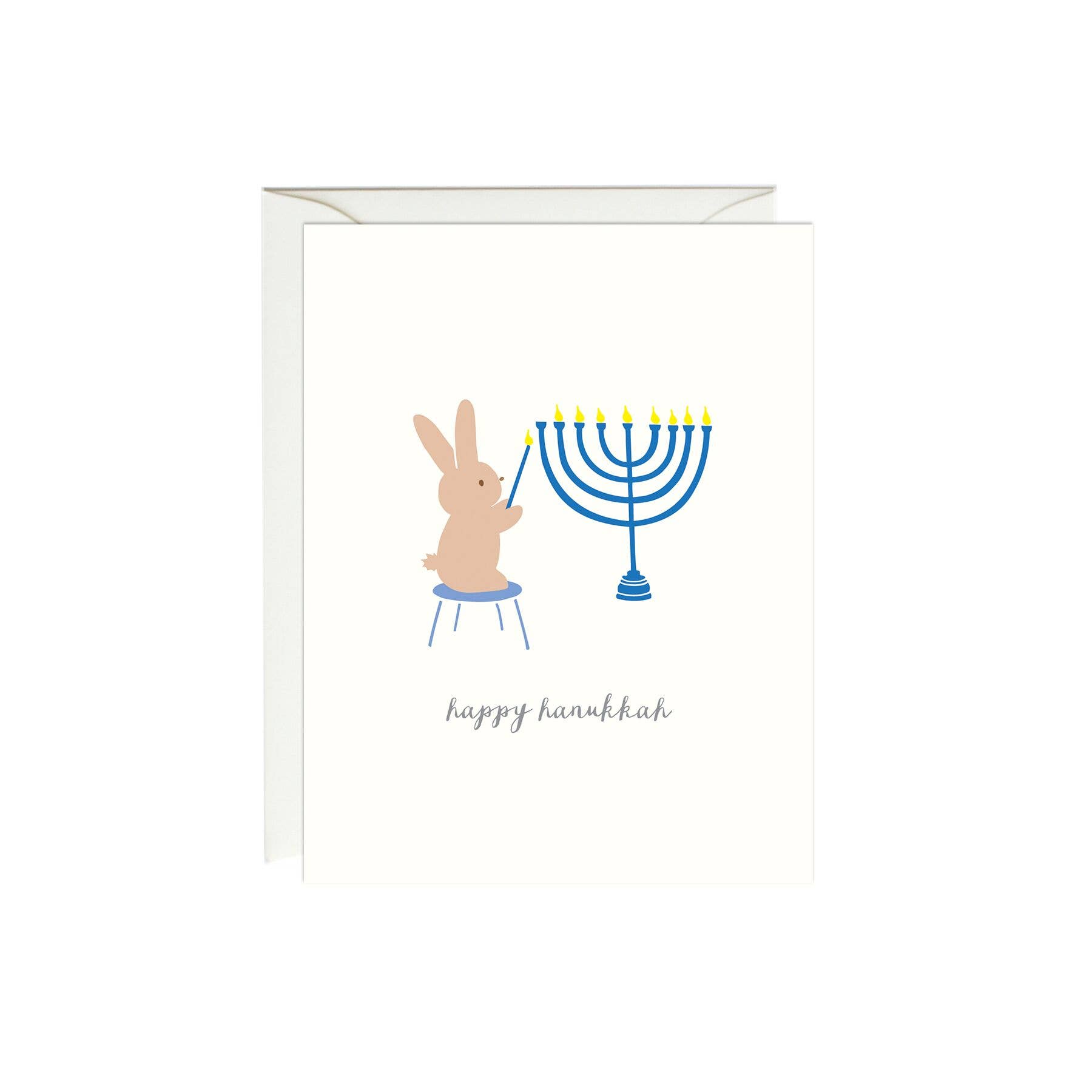 Paula & Waffle - Wholesale Hanukkah Card - Bunny Hanukkah Card0