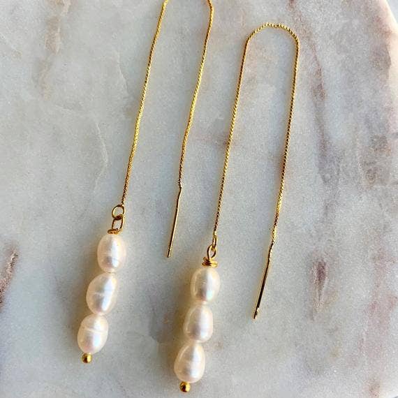 PEARL HOOP EARRINGS – 05 for wholesale by FALA