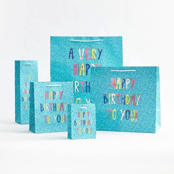 Paper Source Wholesale - Wholesale Gift Bag - Birthday Confetti Foil Gift Bag0