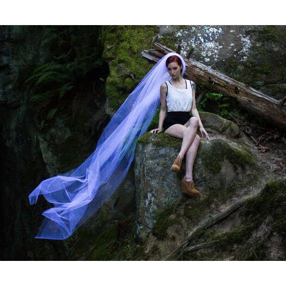 108 Cathedral Length Veil Bridal Illusion for wholesale by Over the Moon Bridal