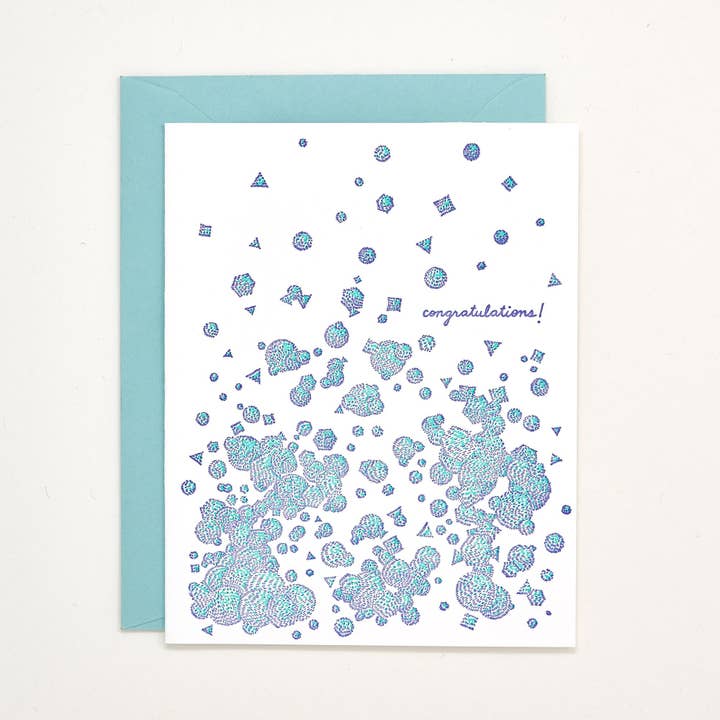 Helen Edna - Wholesale Graduation Card - Congrats Confetti - Graduation Greeting Card