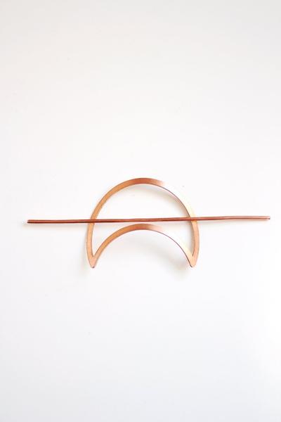 Rare Bird Co. + Pauline Stanley Studio - Wholesale Hair Pin - Crescent Moon Hair Pin1