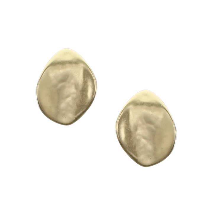 Small Hammered Petal Earring for wholesale by Marjorie Baer