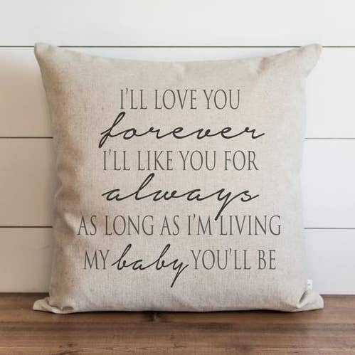 Taie d'oreiller My Baby You'll Be pour la vente par Porter Lane Home