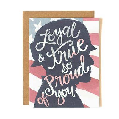 Loyal & True Greeting Card for wholesale by 1canoe2 | One Canoe Two Paper Co.