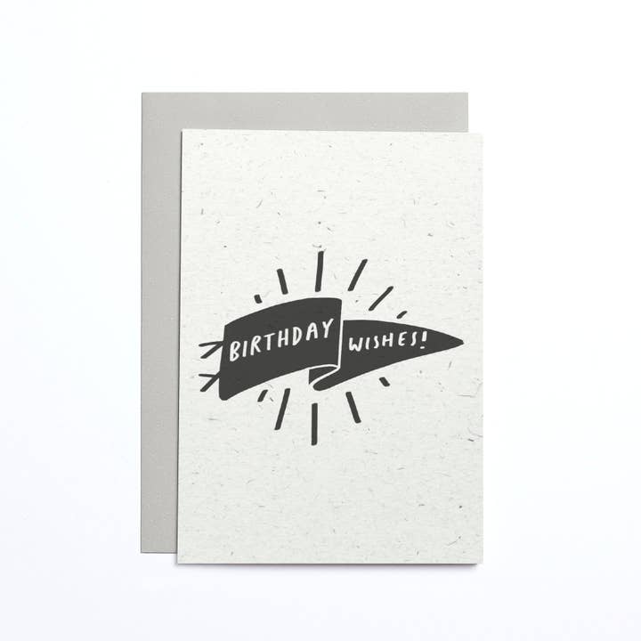 Birthday Wishes Flag Small Card for wholesale by Old English Company