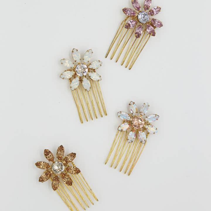 Swarovski Blume Mini Kamm für den Großhandel von Acute Designs