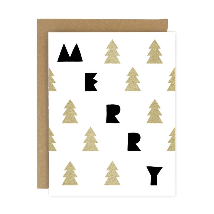 Carte de vacances Merry Trees pour la vente par Worthwhile Paper