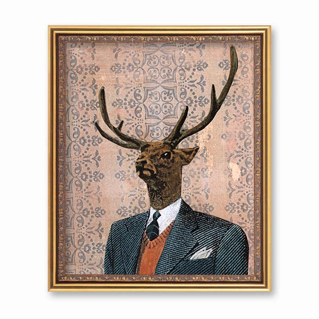 Dapper Buck - Stampa artistica, 20 x 10 cm per la vendita all'ingrosso da parte di Pergamo Paper Goods
