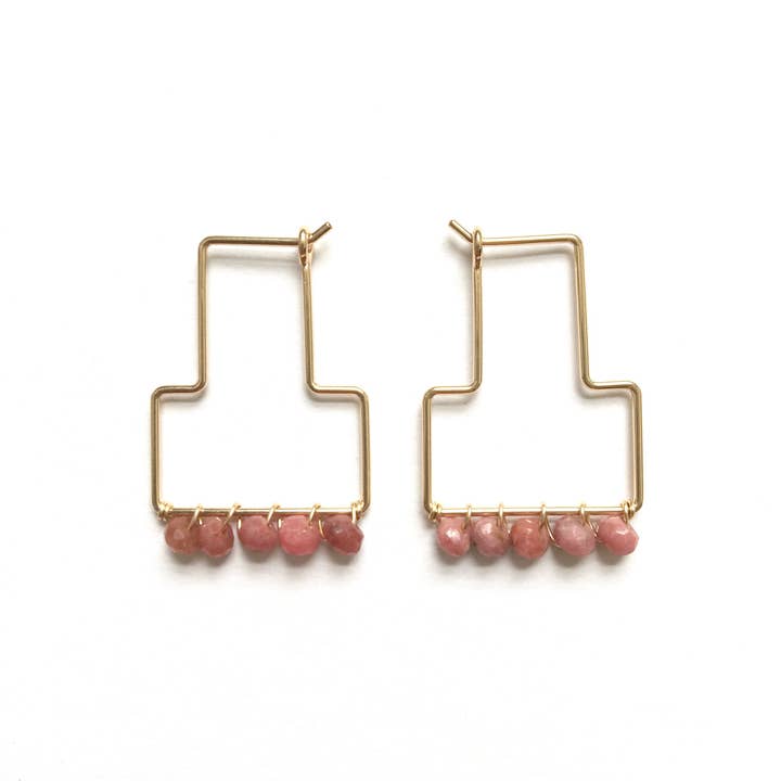 Goldeluxe Jewelry - Wholesale Hoop Earrings - Gemstone Tella Hoops3