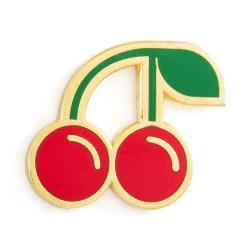 Cherry Enamel Pin for wholesale by These Are Things
