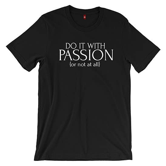 T-Shirt unisexe adulte « Passion » pour la vente par The Talking Shirt