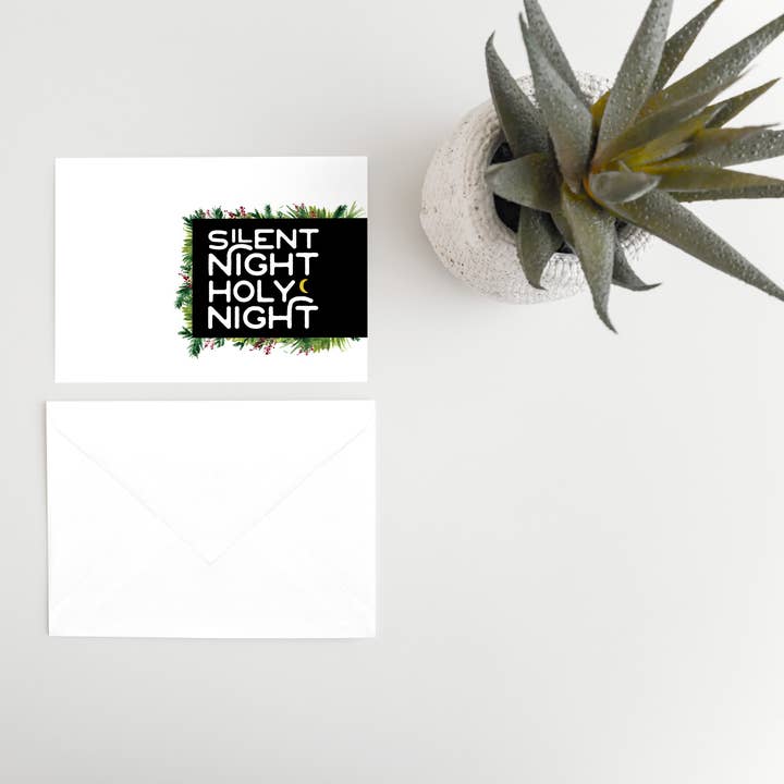 Silent Night - Biglietto di Natale A2 per la vendita all'ingrosso da parte di Paperfinch Design