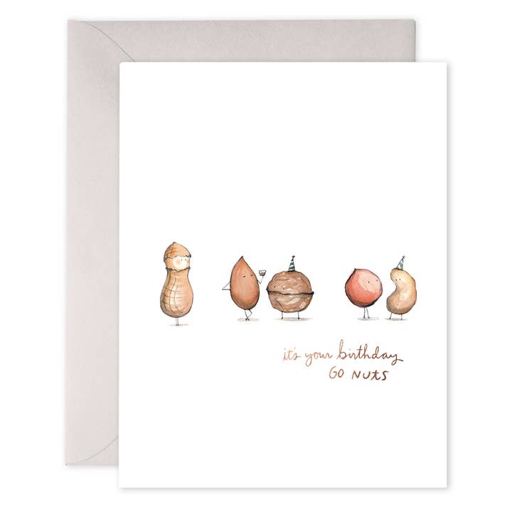 E. Frances Paper - Wholesale Birthday Card - Go Nuts Birthday Card | Party Nuts Clever Bday Card