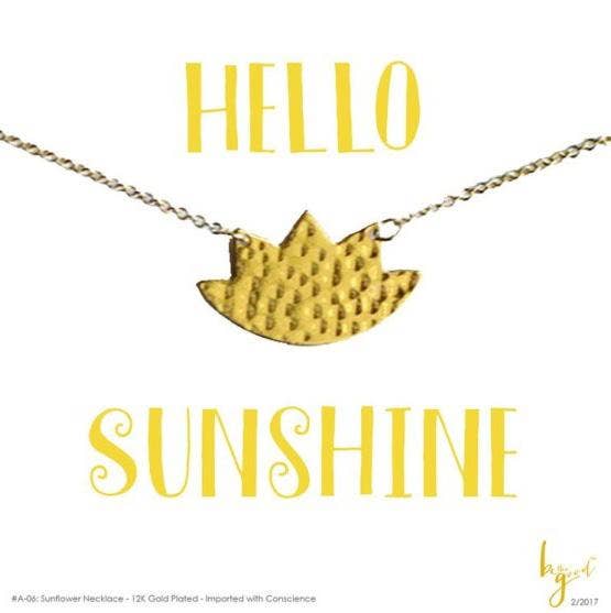 Be the Good - Wholesale Pendant/Charm Necklace - Hello Sunshine Necklace0
