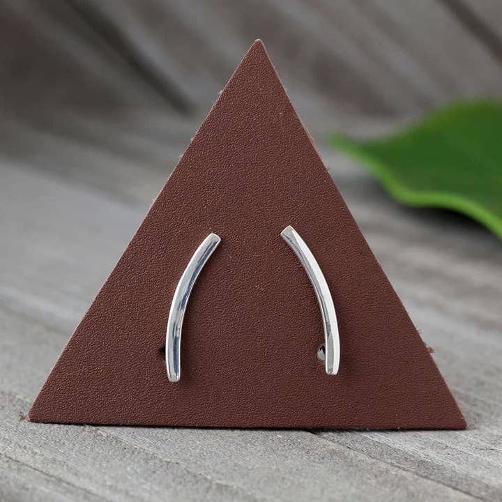 Simple Sterling Silver Bar Ear Climber for wholesale by Baizaar