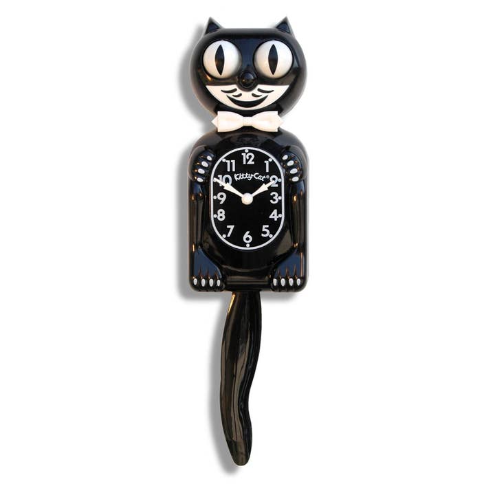 Horloge Chat Noir (Taille Plus Petite) pour la vente par Kit-Cat Klock