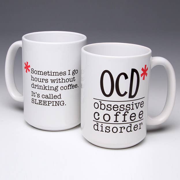 Liane Fried Studio - Wholesale Coffee Mug - Whimsical OCD* (Obsessive Coffee Disorder) 15 oz. Mug0