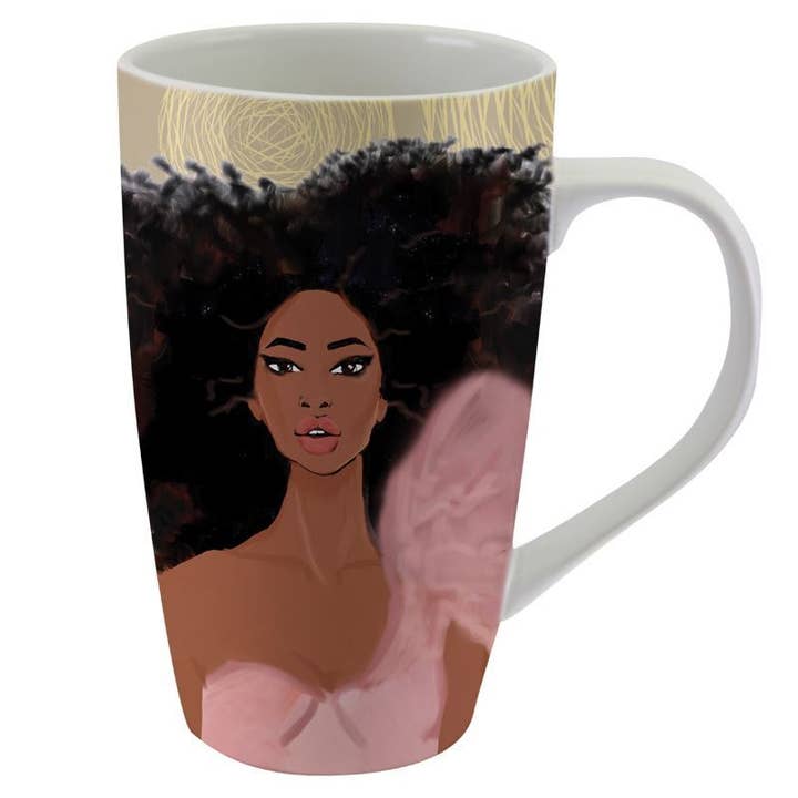 Strong Girl Latte Mug for wholesale by African American Expressions