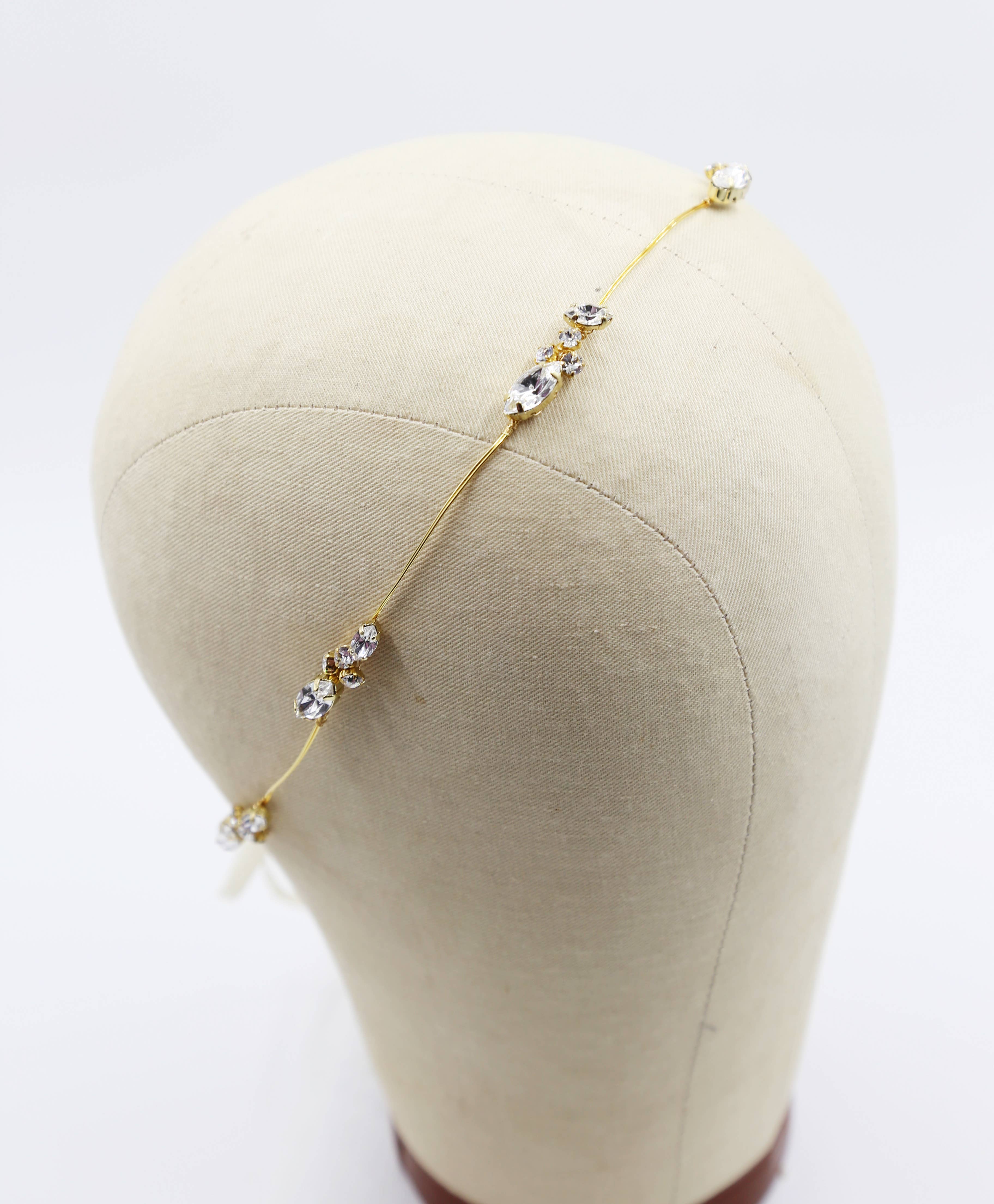 Acute Designs – Tiara – Mulher por atacado – Pequena coroa Art Déco Swarovski Cluster, tiara, capacete2