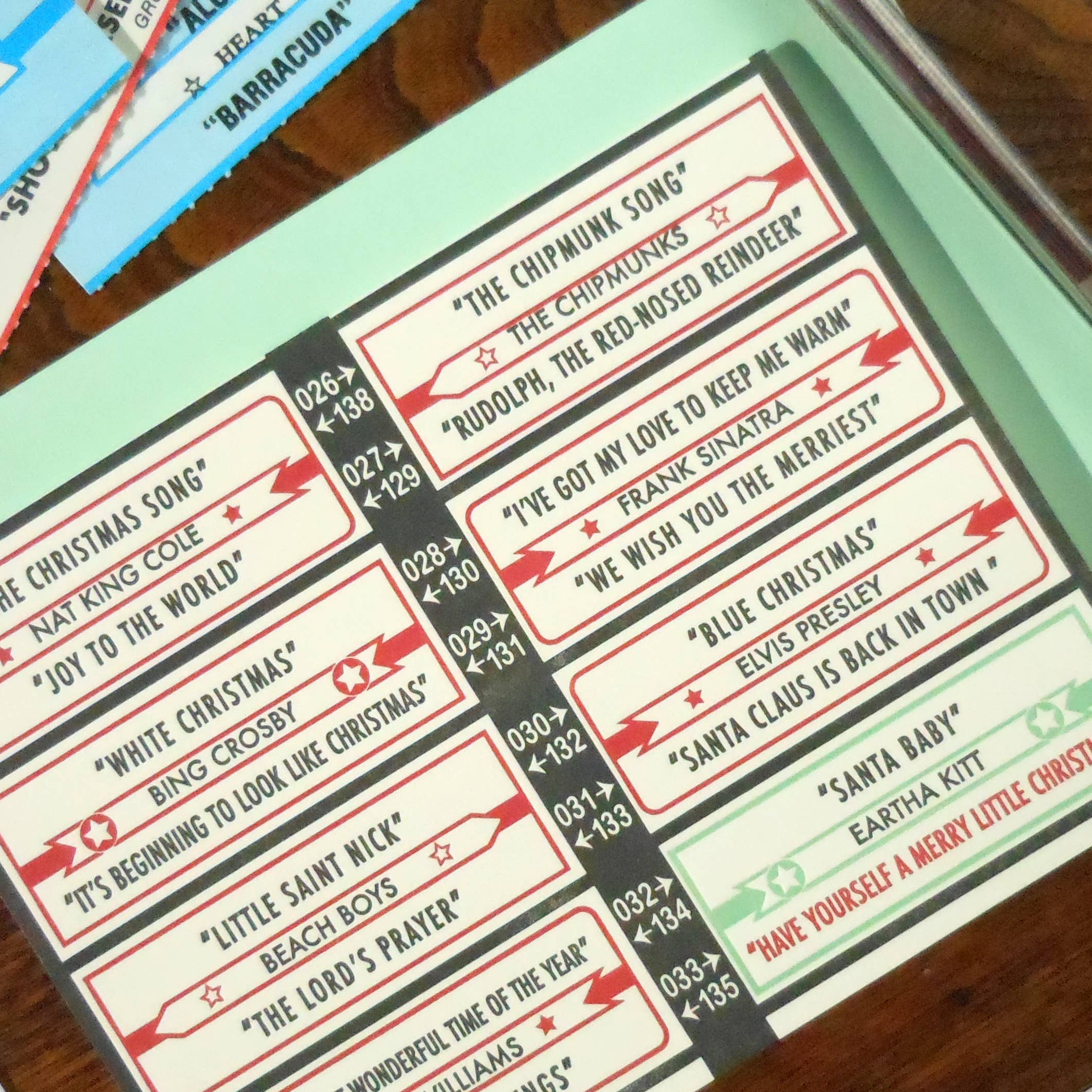 a. favorite design - Vendita all'ingrosso Biglietti di auguri di Natale - Jukebox vacanza1