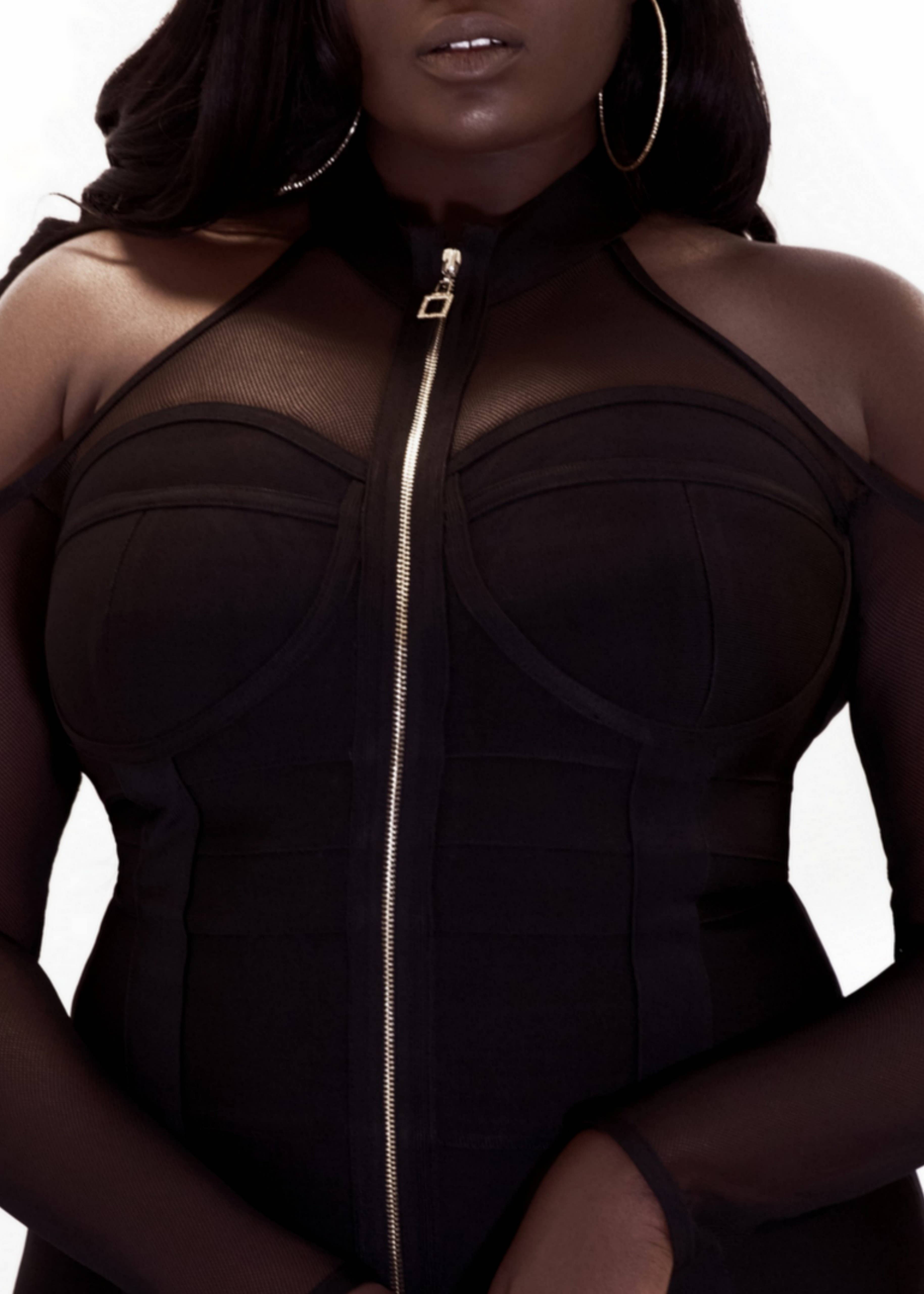 Majour Wholesale – Großhandel Kleid – Damen – Kleid aus Bombshell-Netzstoff2