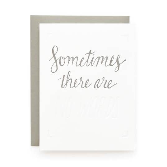 Sometimes There Are No Words | Sympathy Cards for wholesale by Wild Ink Press