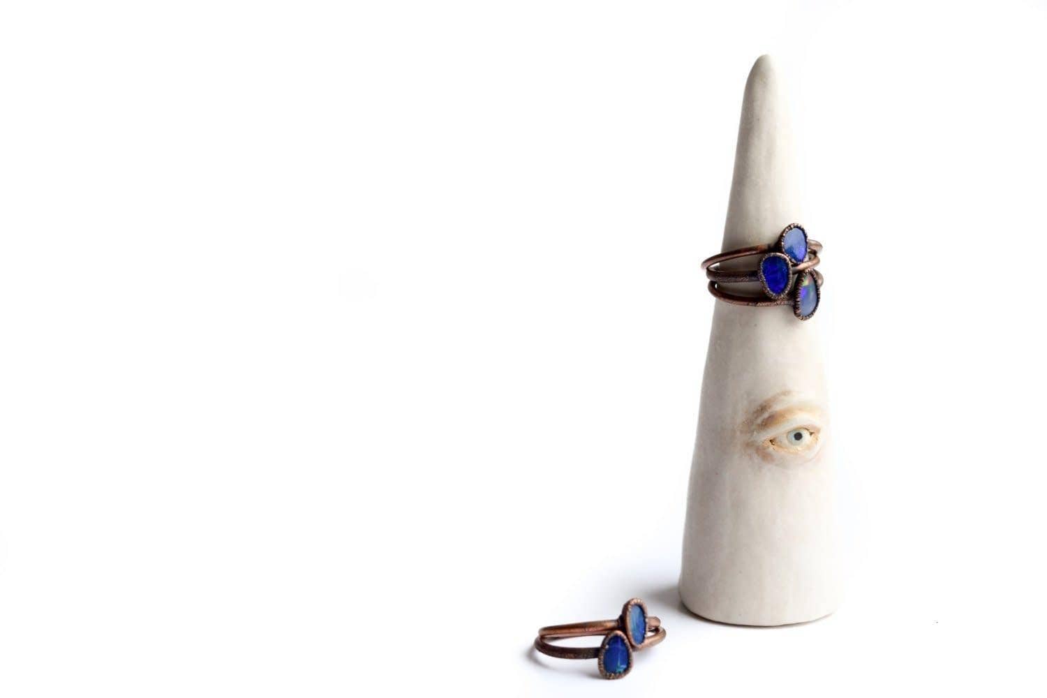 HAWKHOUSE - Wholesale Single Stone/Solitaire Ring - Fiery Opal Ring3