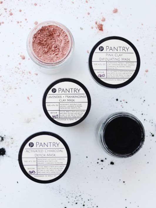 Lavender + Frankincense Clay Mask - Summer Skin Care Detox for wholesale by Pantry Products - Skin, Body, + Wellness