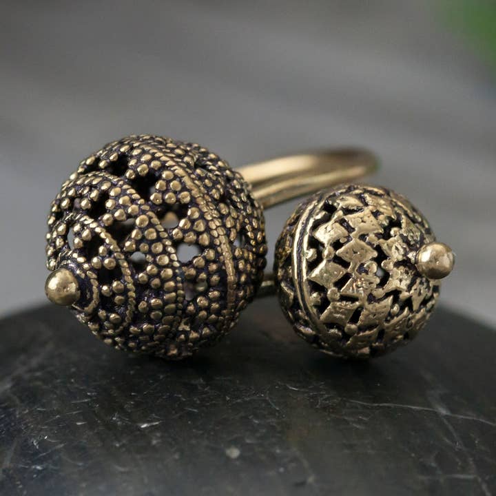 Anel de Campainha Crossover Latão por atacado de Baizaar