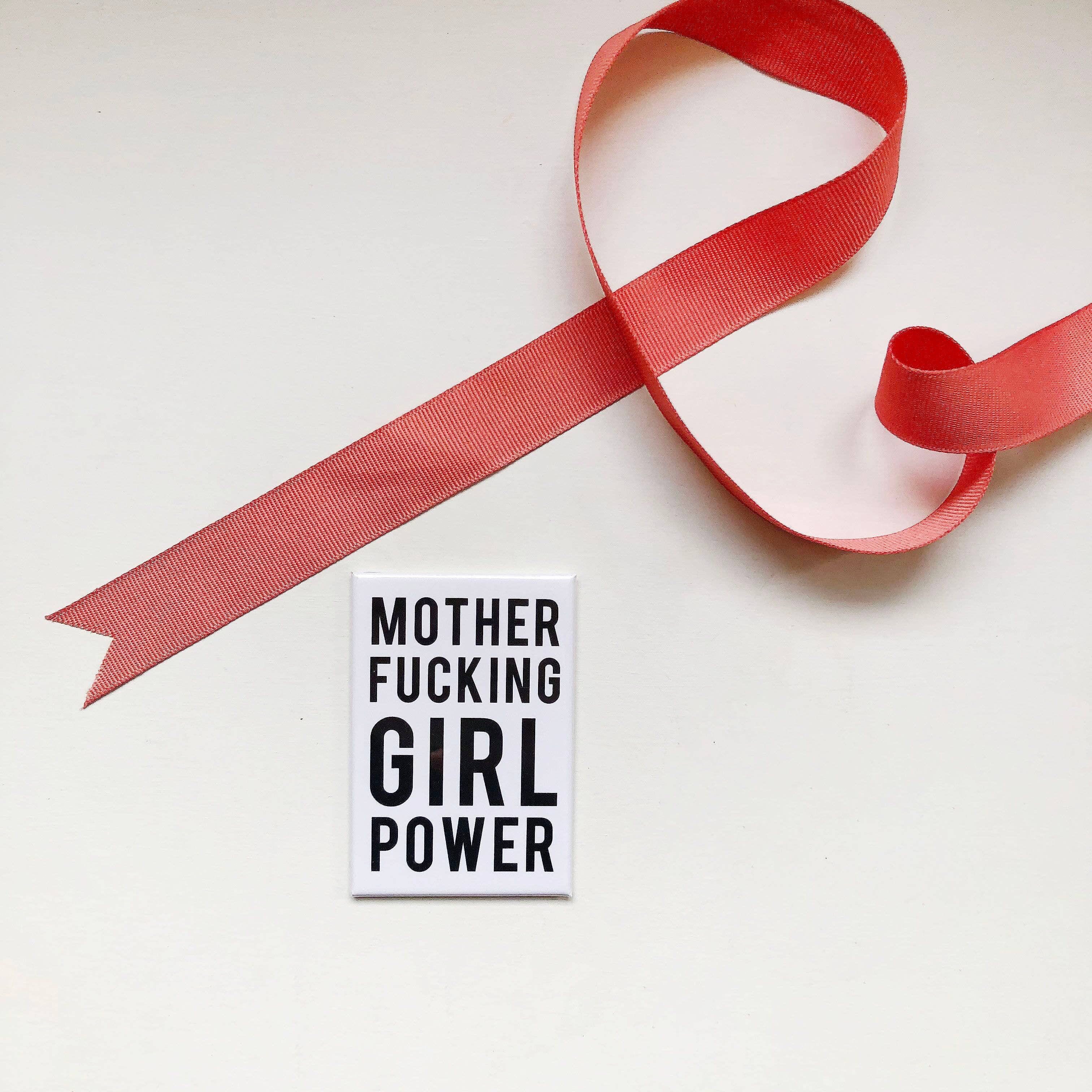 Steel Petal Press - Wholesale Magnet - MF Girl Power Typographic Fridge Magnet4