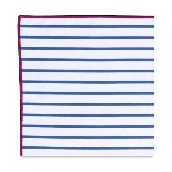 Quadrado de bolso com listras Duval por atacado de Pocket Square Clothing