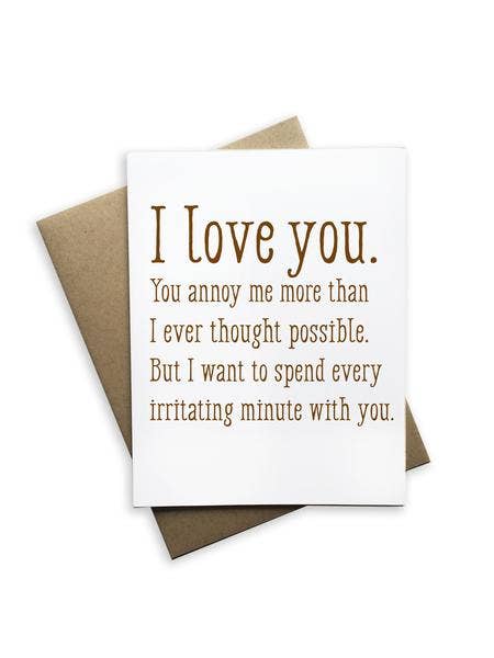 I Love You Greeting Card for wholesale by Tiramisu Paperie